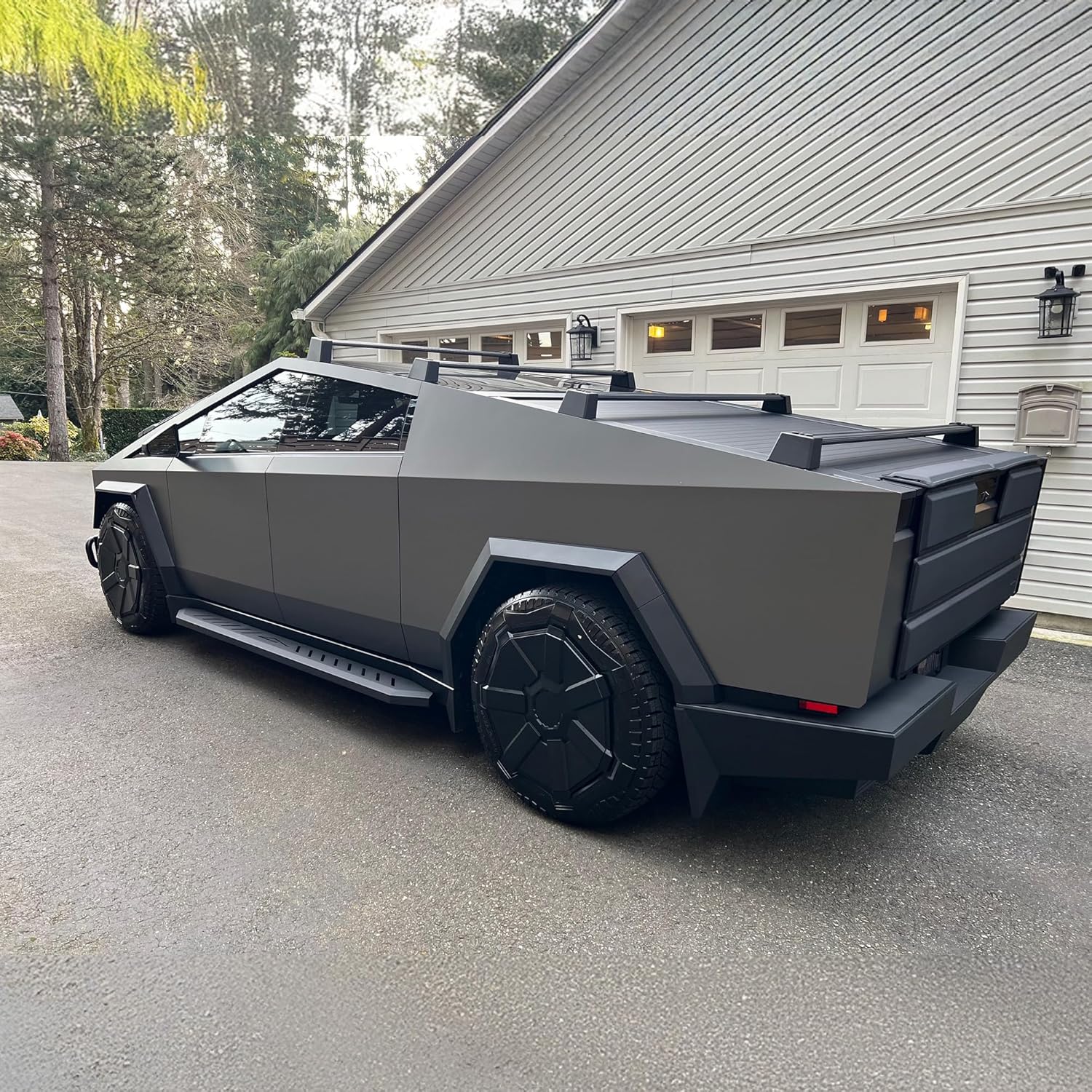 Running Boards Side Steps 2 PCS for Tesla Cybertruck, Exterior Brackets Nerf Bars for Tesla Cybertruck Accessories