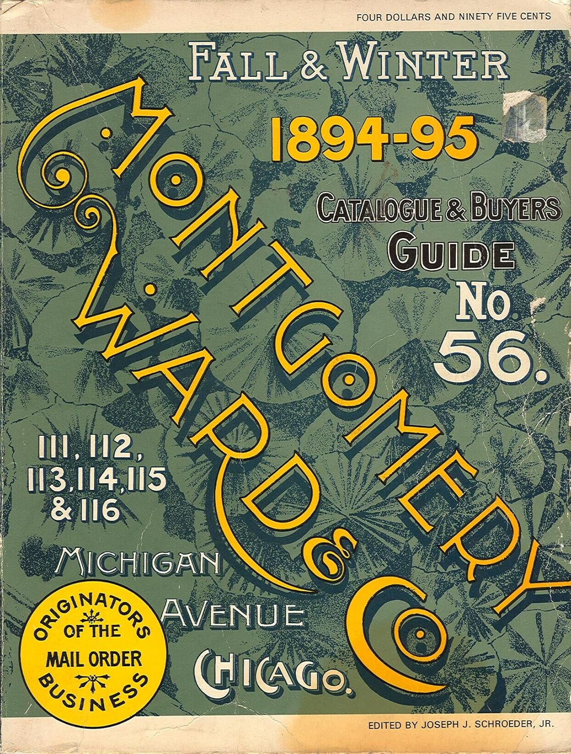 Montgomery Ward & Co. Fall & Winter 189495 Catalogue & Buyers Guide No