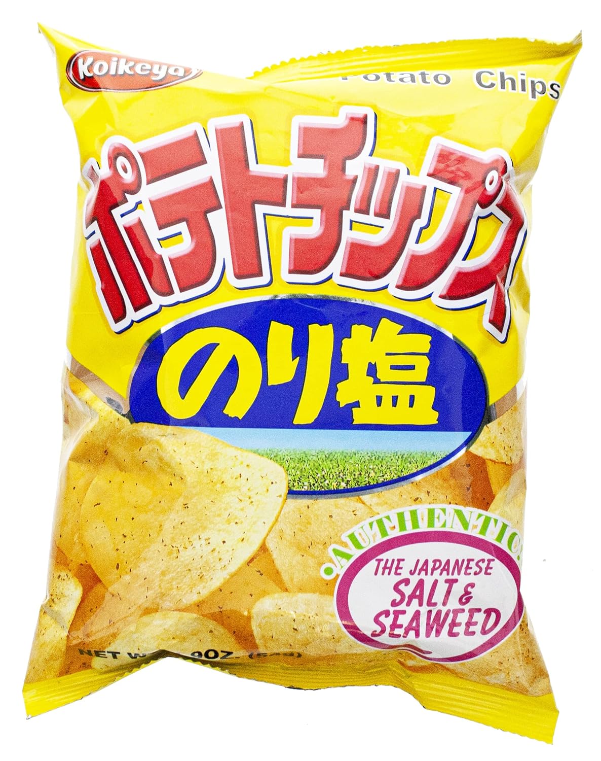 Koikeya Salt and Seaweed Potato Chips 1.9 oz (Pack of 12)