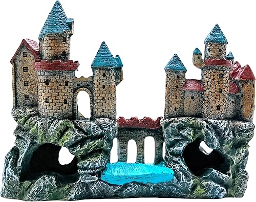 Vista 53 de M2cbridge Antiguas ruinas de columna romana castillo europeo decoraciones acuario pecera escondite rocas (columna romana redonda)