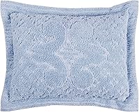 Vista 43 de Better Trends Colección Ashton - Colchas de chenilla con mechones, tamaño individual, color negro, 100% algodón, diseño de medallón de chenilla