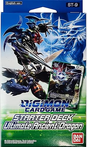 Bandai Juego de cartas Digimon Baraja de inicio - Dragón antiguo ST9 Juego de cartas A partir de 6 años 2 jugadores 10 minutos de tiempo de