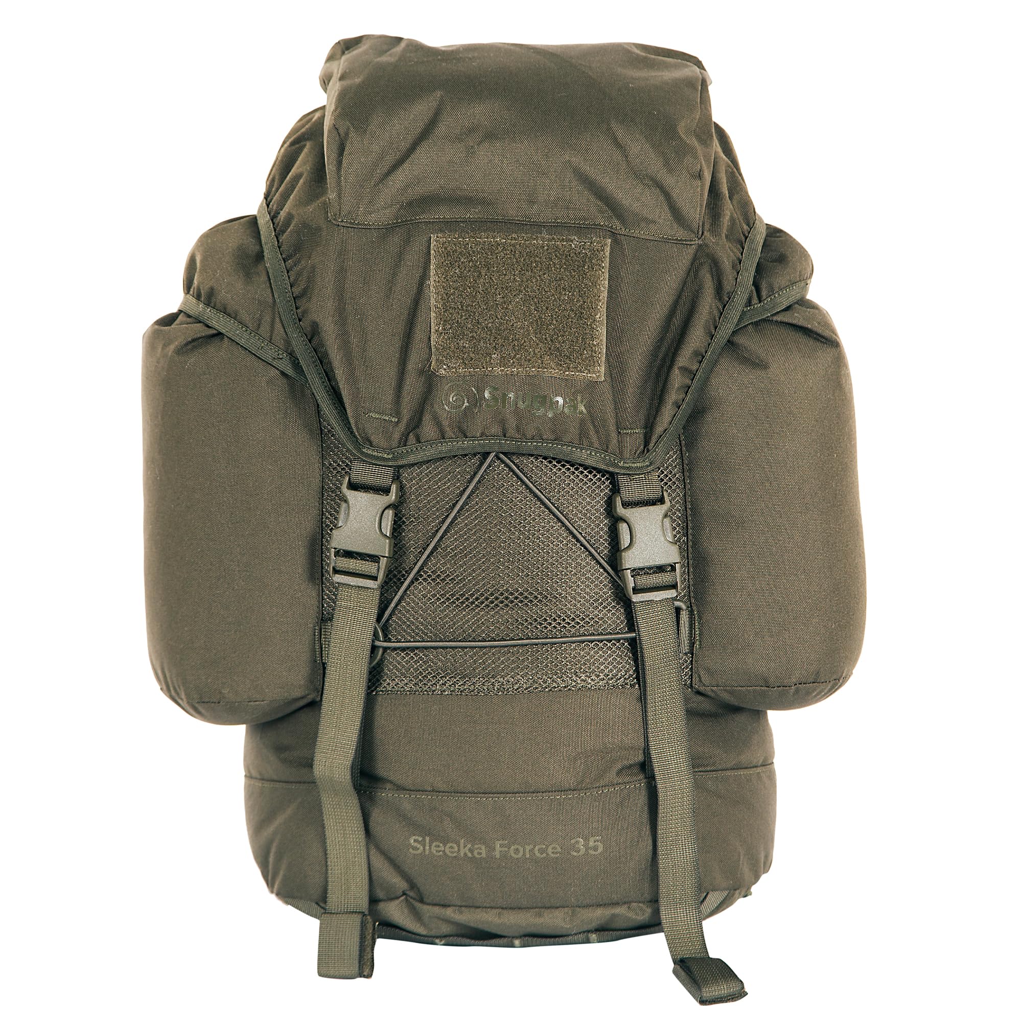 Snugpak Men's Olive Sleeka Force Wgte 35L Daypack - Tactical Backpack With Padded Shoulder Straps, Adjustable Sternum Strap, 600D Nylon - For Hiking, Camping, Outdoor Adventures & Military