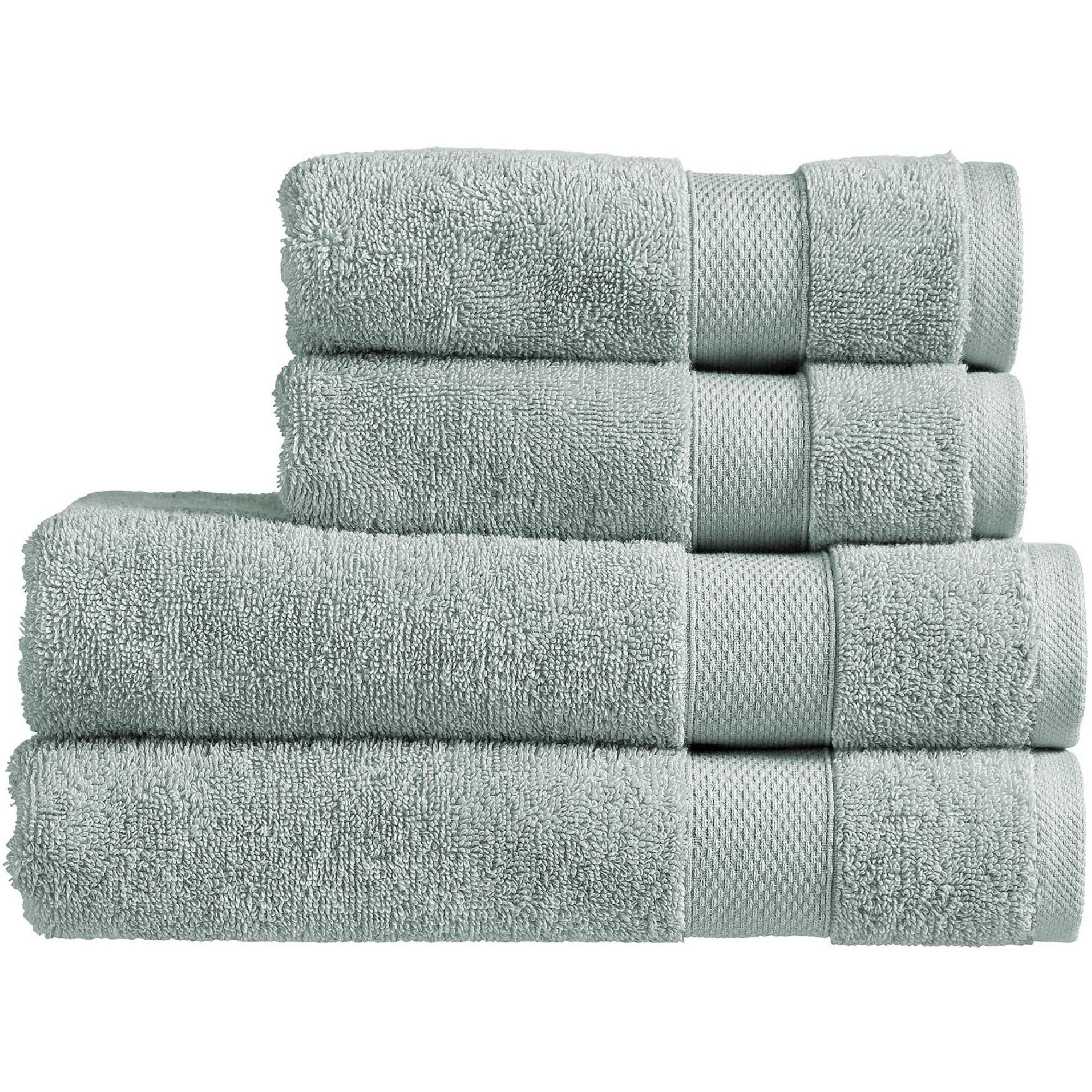 ChristyRefresh Blue Towel Set | Set of 4 | 2 Bath 2 Hand | Quick Dry | Gentle Pastel Tones | Soft Absorbent Bathroom Towels | 100% Cotton 550GSM | Duck EggOEKO-TEX MADE IN GREENOEKO-TEX MADE IN GREENOEKO-TEX MADE IN GREEN