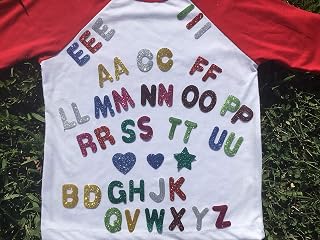 1.25" Tall Glitter Letters,Iron On Heat Transfer Vinyl for Custom Name,Birthday Girl Shirt,Boy Shirt,Bridal Party,Love MOM, DAD, Lets Party,Decoration (Glitter Assorted Colors 1.25 Inch)