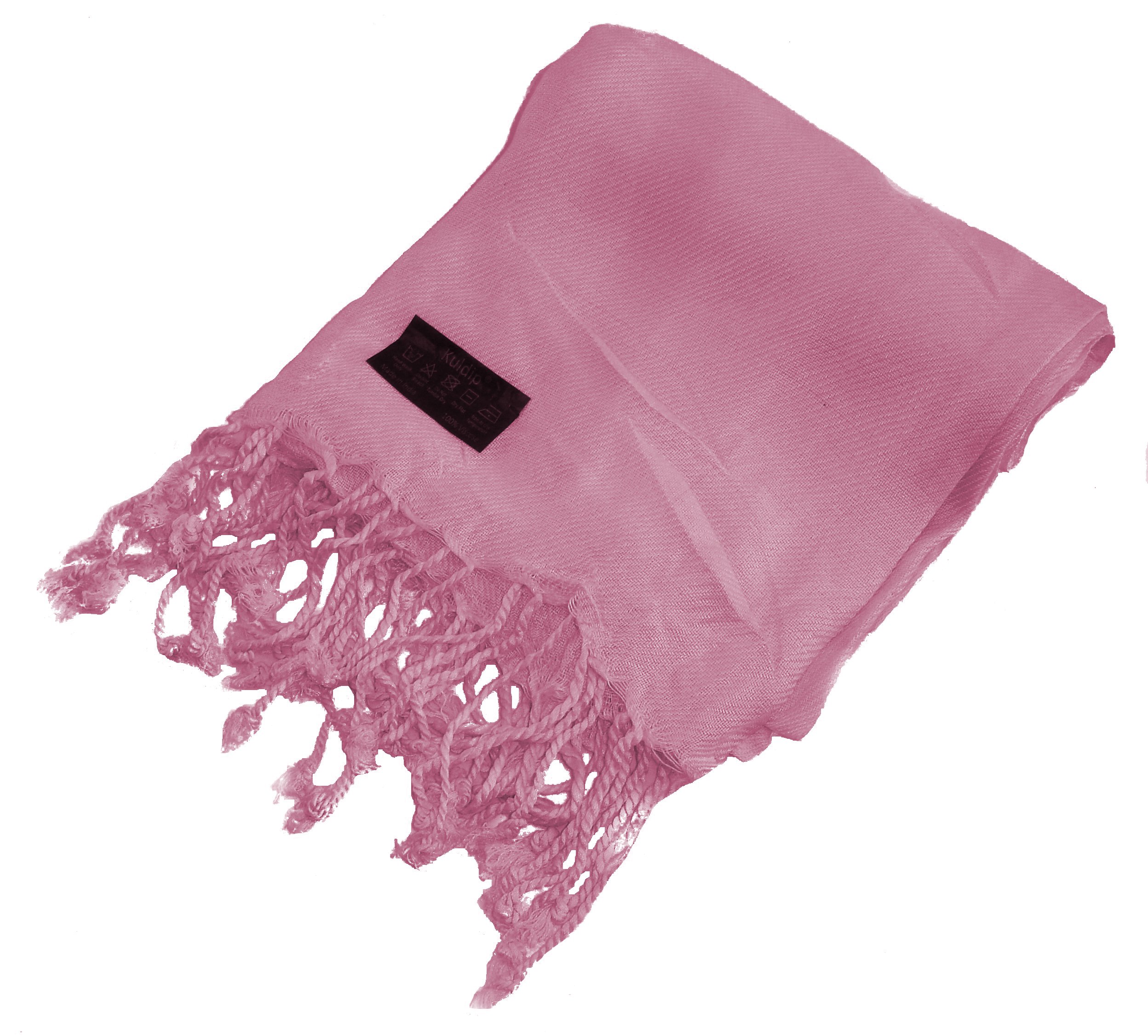 Kuldip Baby Pink Pashmina Scarf Shawl Wrap Throw