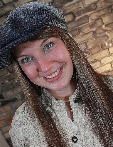 Miniatura 6 de Biddy Murphy Auténtica gorra plana de Newsboy irlandés para hombre 100 lana virgen espiga de pescado importado de Irlanda