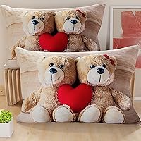 PETTI Artigiani Italiani - Coppia di Federe Cuscino 40x145 cm in Microfibra