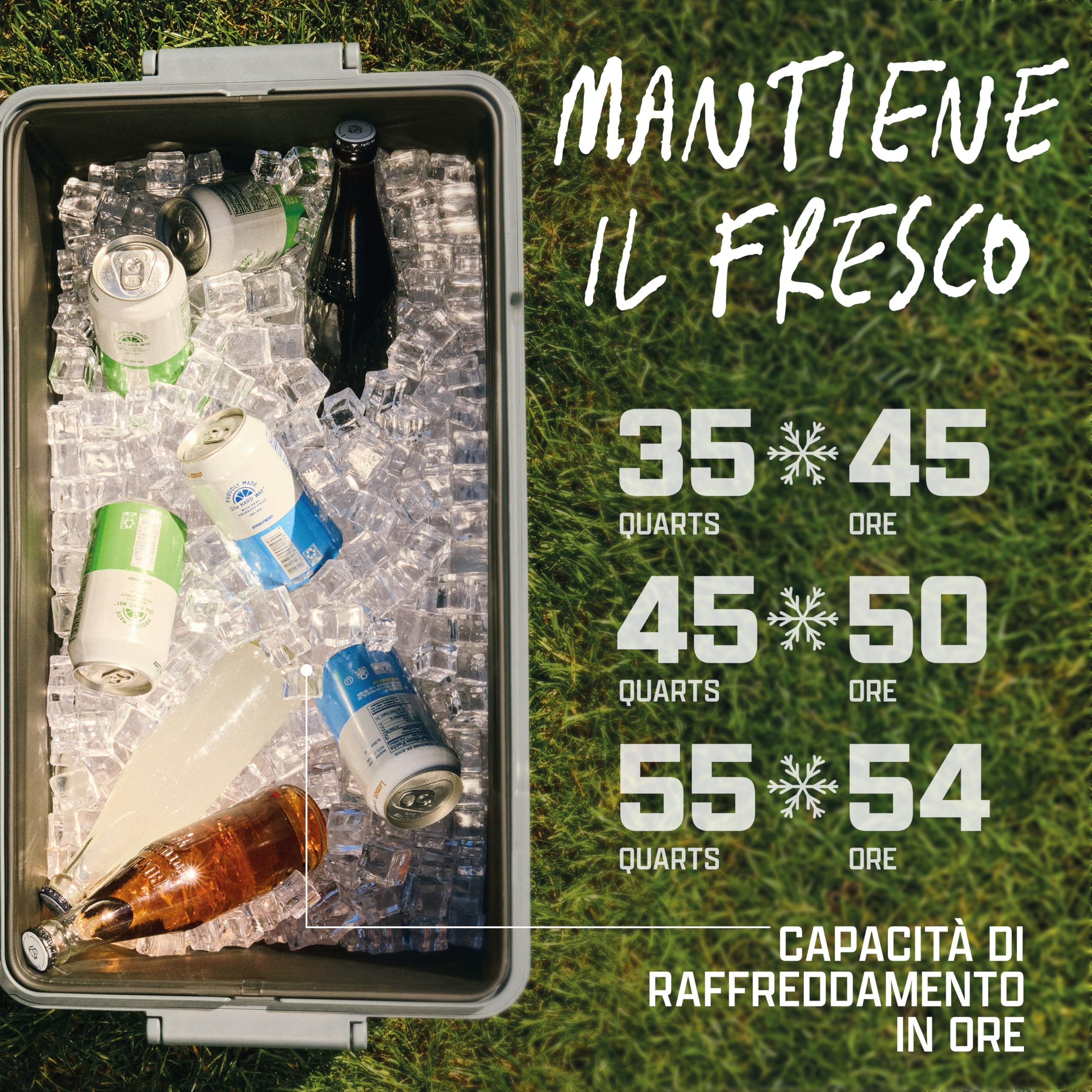Coleman Snap 'N Go 35QT Borsa frigo pieghevole |Borsa frigo rigida isolata e compatta|Capacità 33 L |Conserva il ghiaccio per 2 giorni |Rivestimento interno rimovibile |Ideale per picnic e campeggio