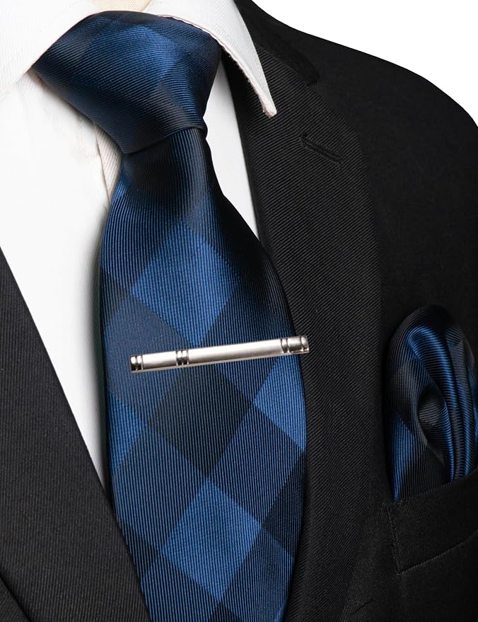 Corbata clásica para hombre y conjunto con sujetador miniatura 2