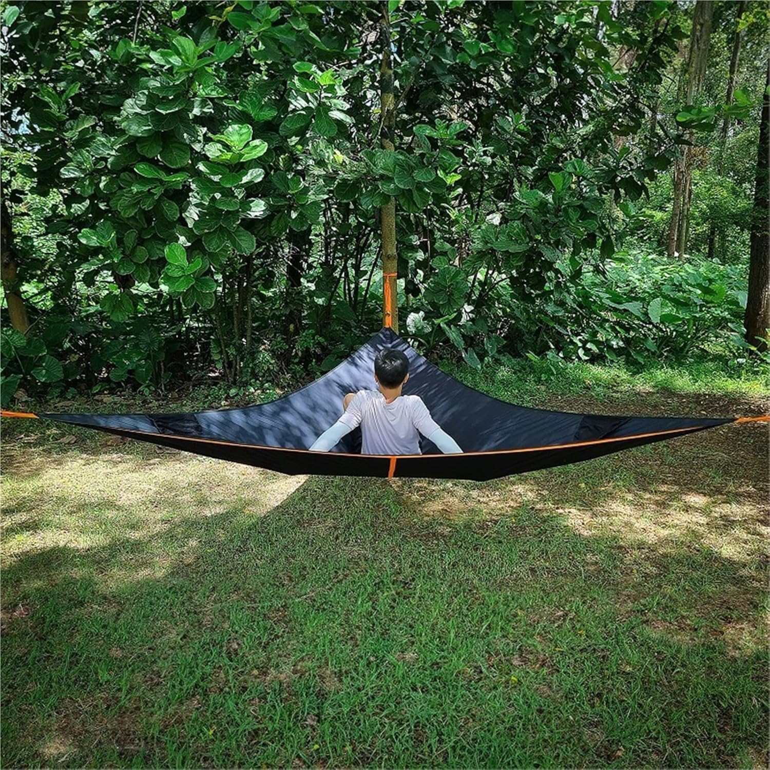 Amaca extra large da 4 m per campeggio e viaggi, borsa portatile a sospensione a 3 punti, perfetta per escursioni, escursioni, avventure all'aperto e relax