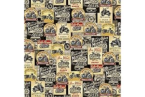 Harley Davidson Fabric by the Yard: Express Your Love for the Open Road