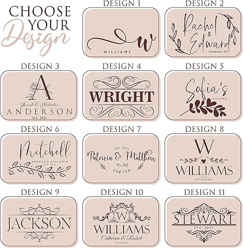 Vista 2 de Tabla de cortar personalizada, 11 diseños y 5 estilos de madera, tabla de cortar – Regalos de boda para parejas, regalos de inauguración de la casa