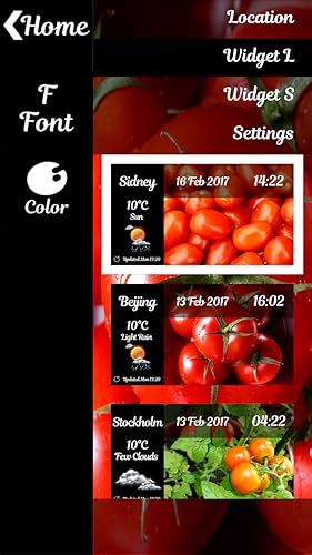 Widget de relógio de tomate macio