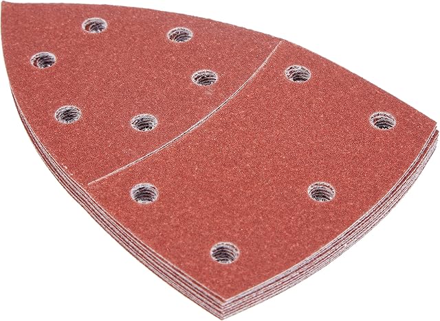 Bosch tarcza szlifierska (do szlifierek wielofunkcyjnych, różne materiały, 10 sztuk, 102 x 62/93 mm, ziarnistość 120)