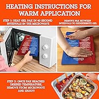 Vista 7 de Camerons Hot or Cold Gel Pack - XL Ice & Heating Pack (8"x11") - Large Reusable Pak Keeps Temperature - Use in Casserole Carrier & Lunch Box for