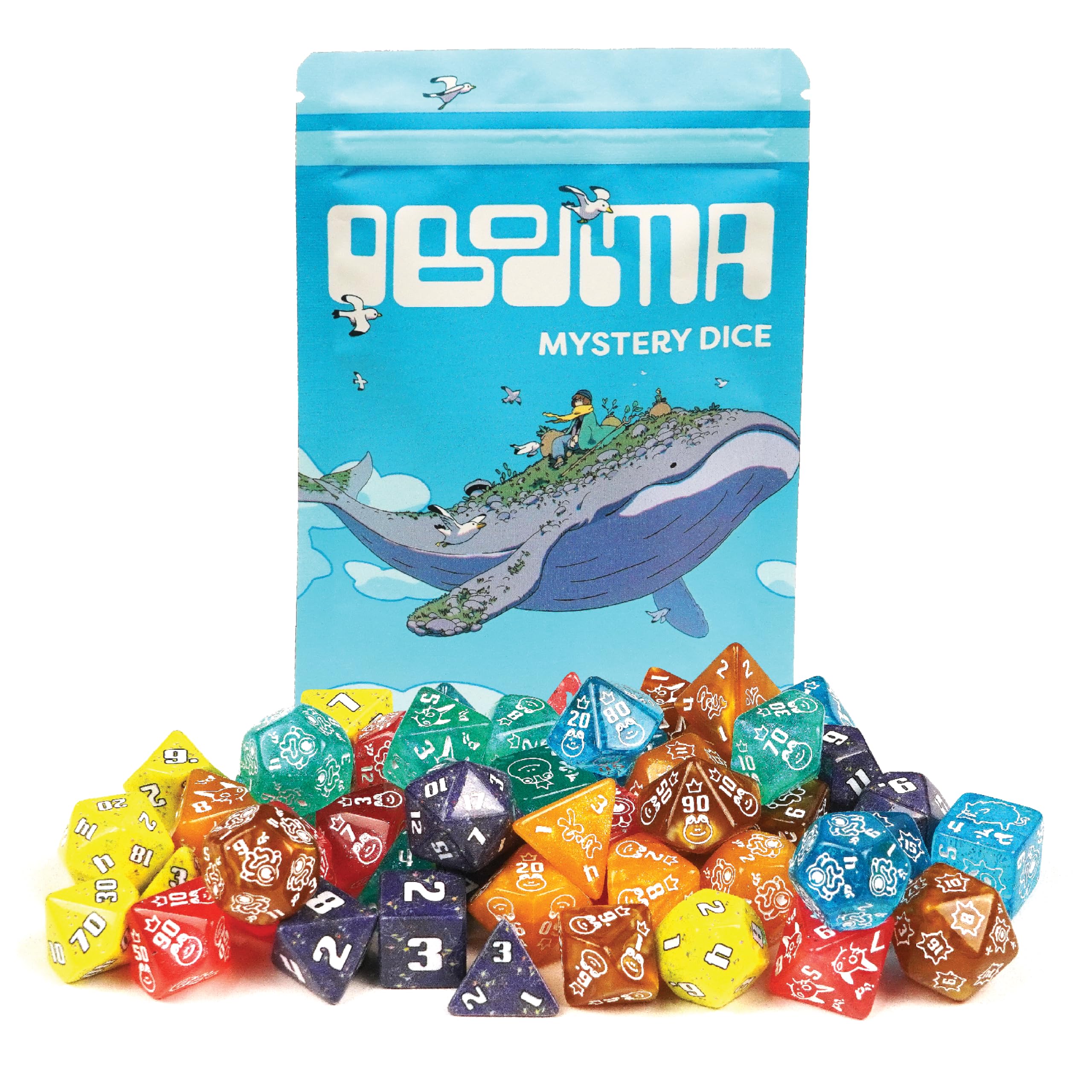 1985 Games Obojima Mystery Dice Set, DND Dice, No Duplicates, 1 Pack