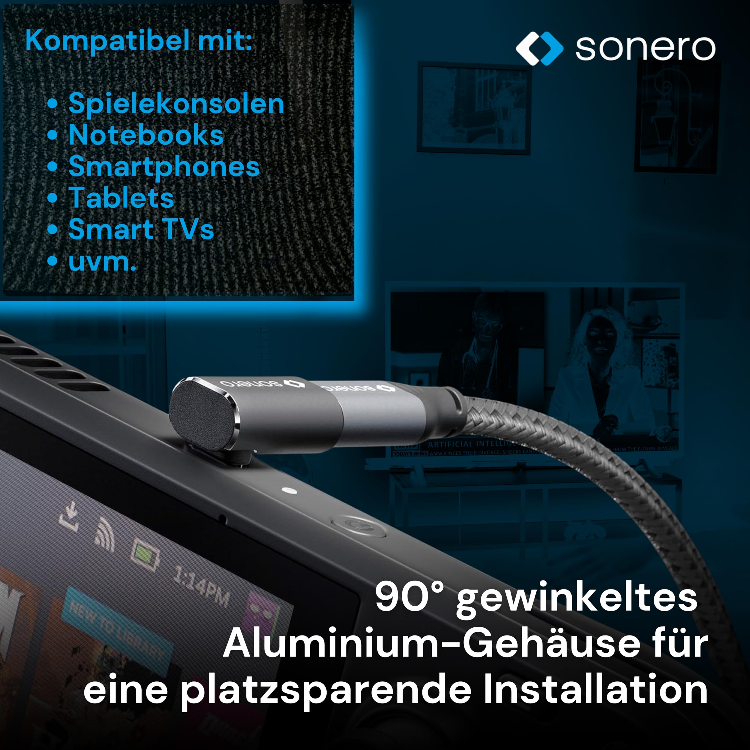 Adattatore USB-C 90° 40Gbps 240W - Convertitore Angolato In Alluminio Per 8K60Hz - Foto 7