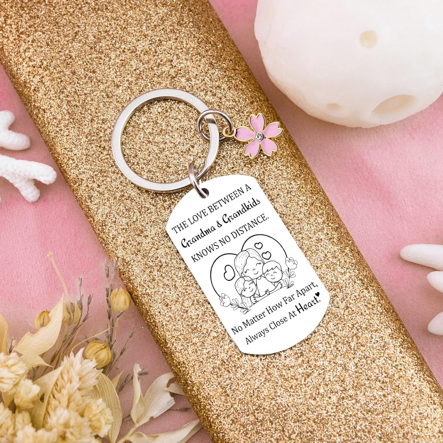 Ibiwe Grandma Birthday Gifts Keychain Best Grandma Gifts From Grandkids Granddaughter Grandson Gift From Grandma’s Mothers Day Gift for Grandmother Gigi - Image 3