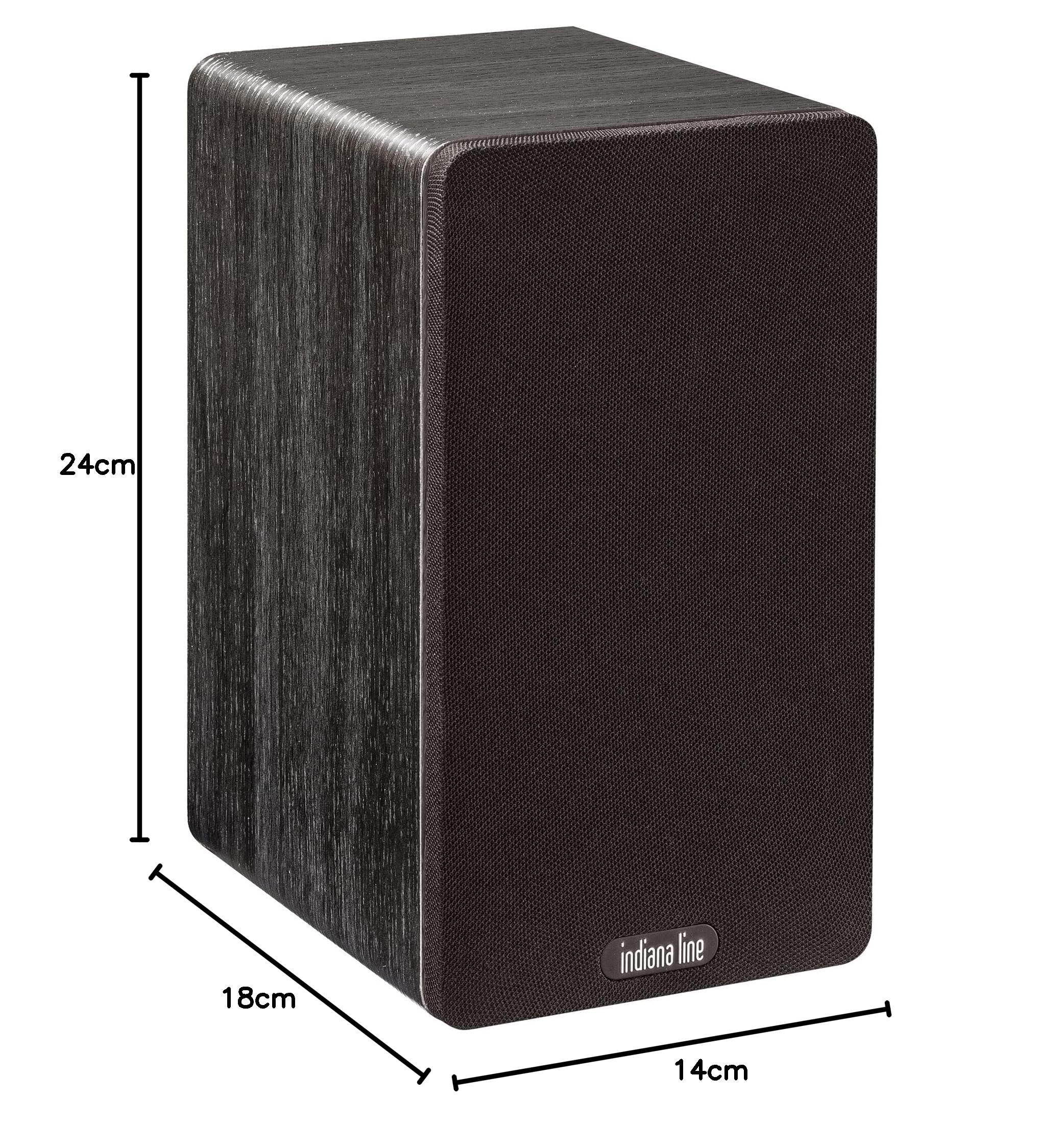 Indiana Line Tesi 241 N diffusore da scaffale - coppia (rovere nero)