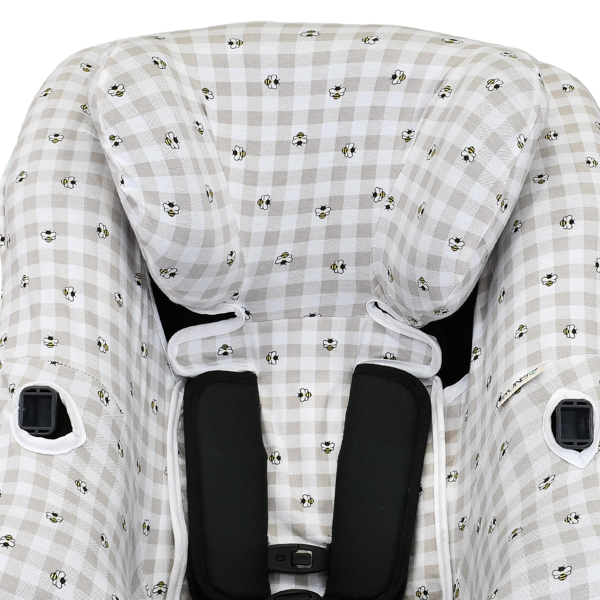 JYOKO Kids Pokrowiec Z Bawełny Organicznej Do Fotelika Samochodowego Kompatybilny Z Klippan Cargo, Picnic Vichy