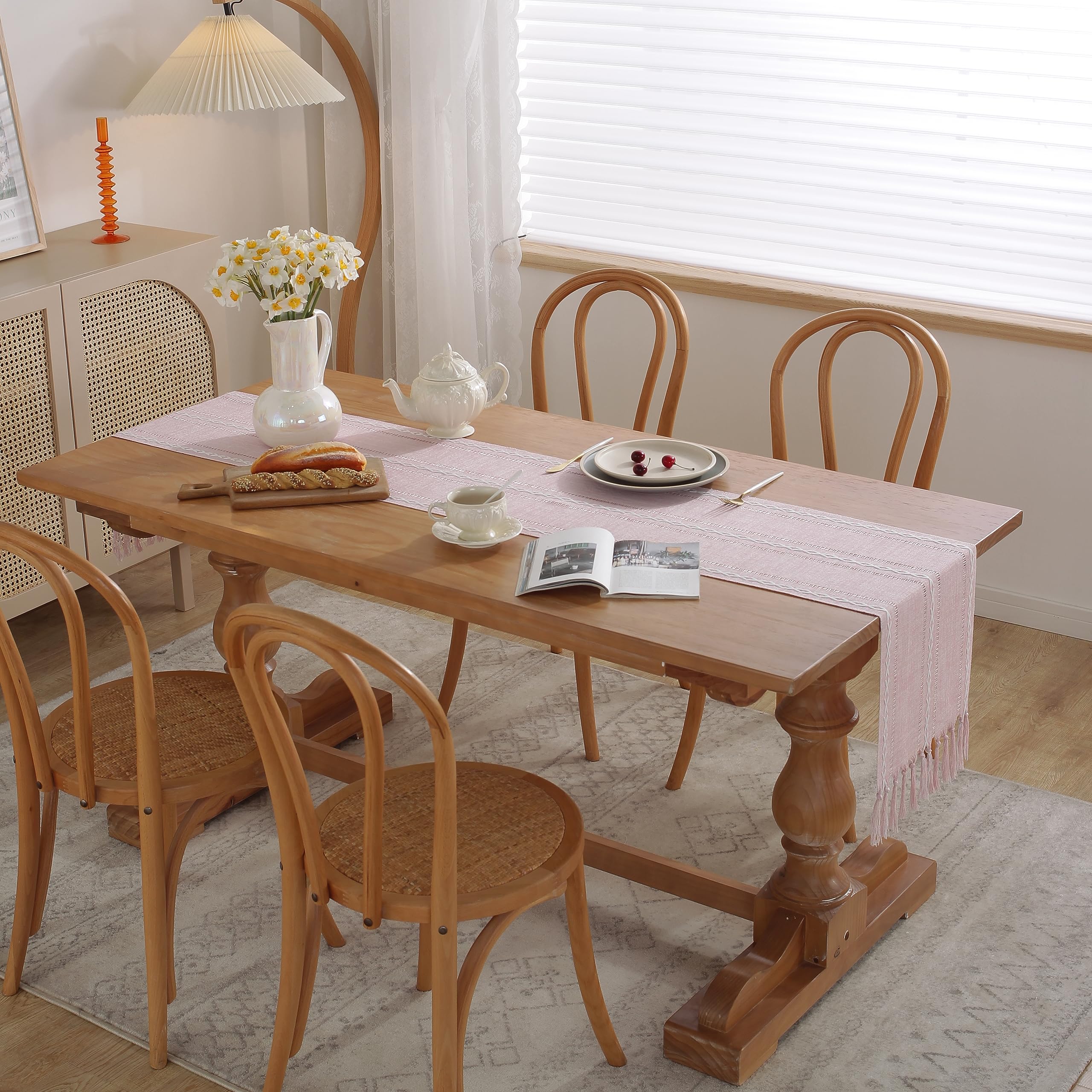 Yicorgard Farmhouse Table Runner Rustic Style 13“ x 36” - Image 4