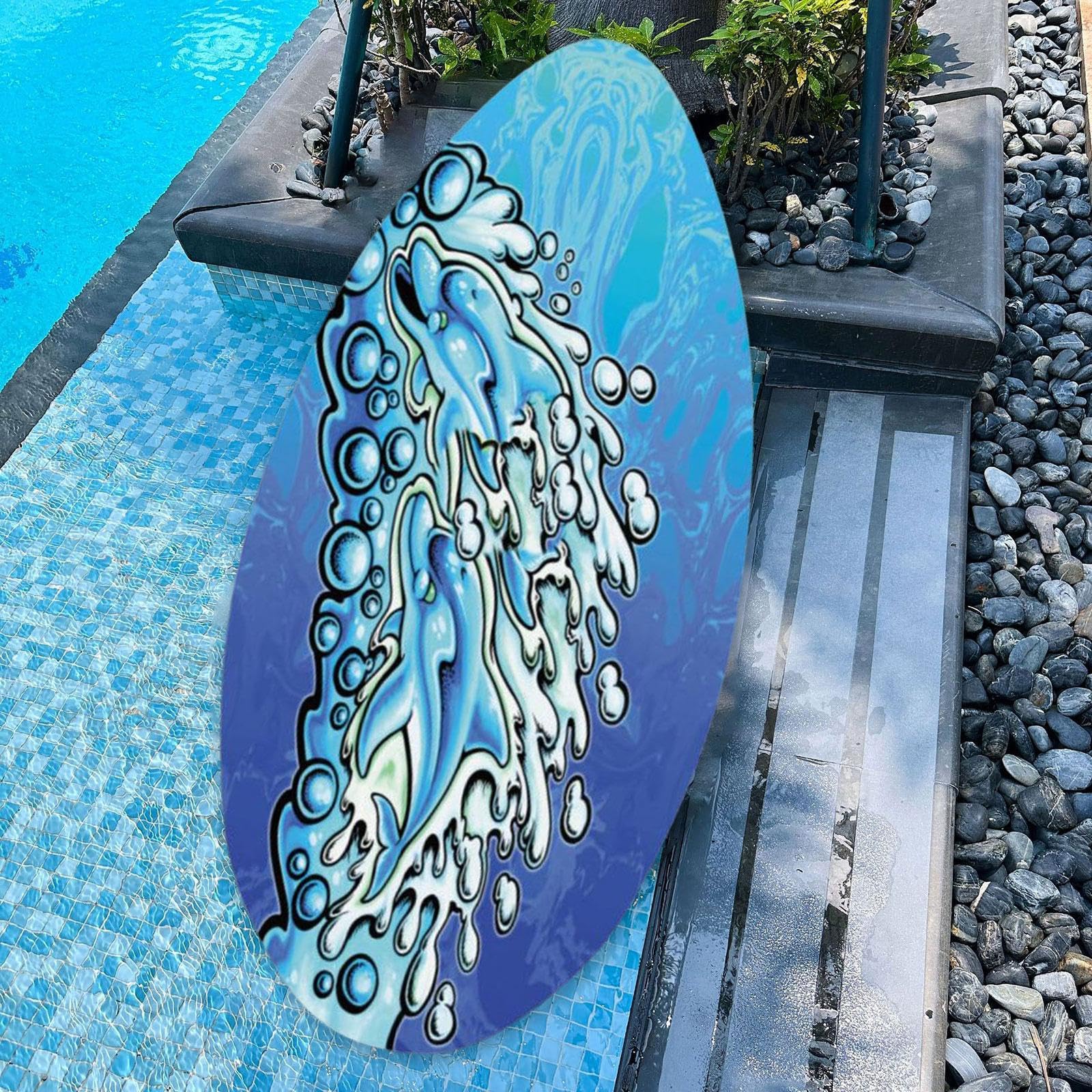KESOTO Skimboard de Madera de 30 Pulgadas, Tabla de Surf para Deportes Acuáticos Al Aire Libre