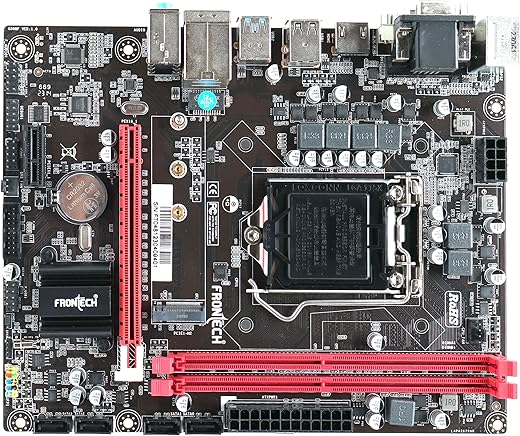 FRONTECH H310 Express Chipset Motherboard with 2xDDR4 RAM Slots LGA1151 Supports 8/9th Gen,14nm CPUs Processors | 2xUSB 3.0, 4xUSB 2.0 | 4xSATA…
