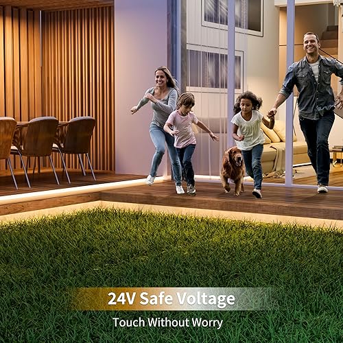 Miniatura 3 de PAUTIX COB - Tira de luz LED IP65, impermeable, 32.8 pies, 5040 LED, blanco cálido, 3000 K, cinta LED CRI90+ flexible de alto lumen, súper