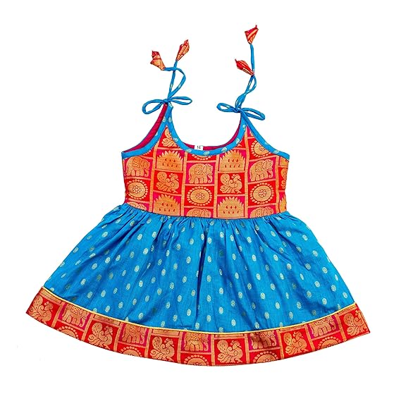 Preethi Dresses Girls Cotton Silk Readymade Lehenga Choli Set