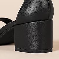 Vista 6 de Tienda Essentials Sandalias de tacón con dos correas para mujer