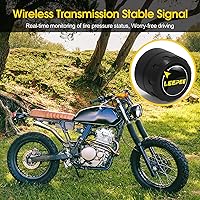 Vista 6 de leepee Sistema de monitoreo de presión de neumáticos de motocicleta, alarma de presión y temperatura de neumáticos, TPMS inalámbrico