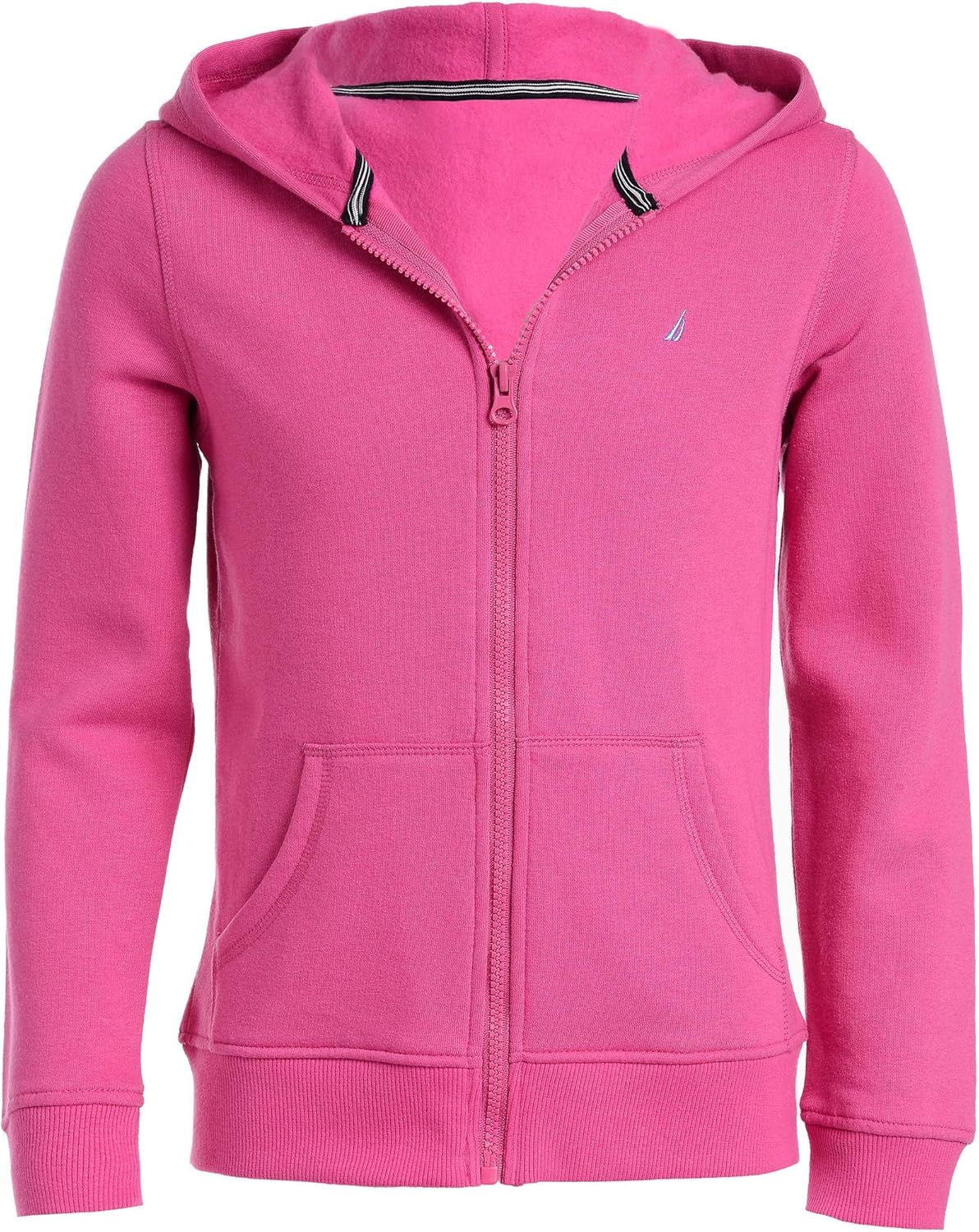 Nautica Girls' Fleece Full-Zip Hoodie Sweatshirt: Clothing