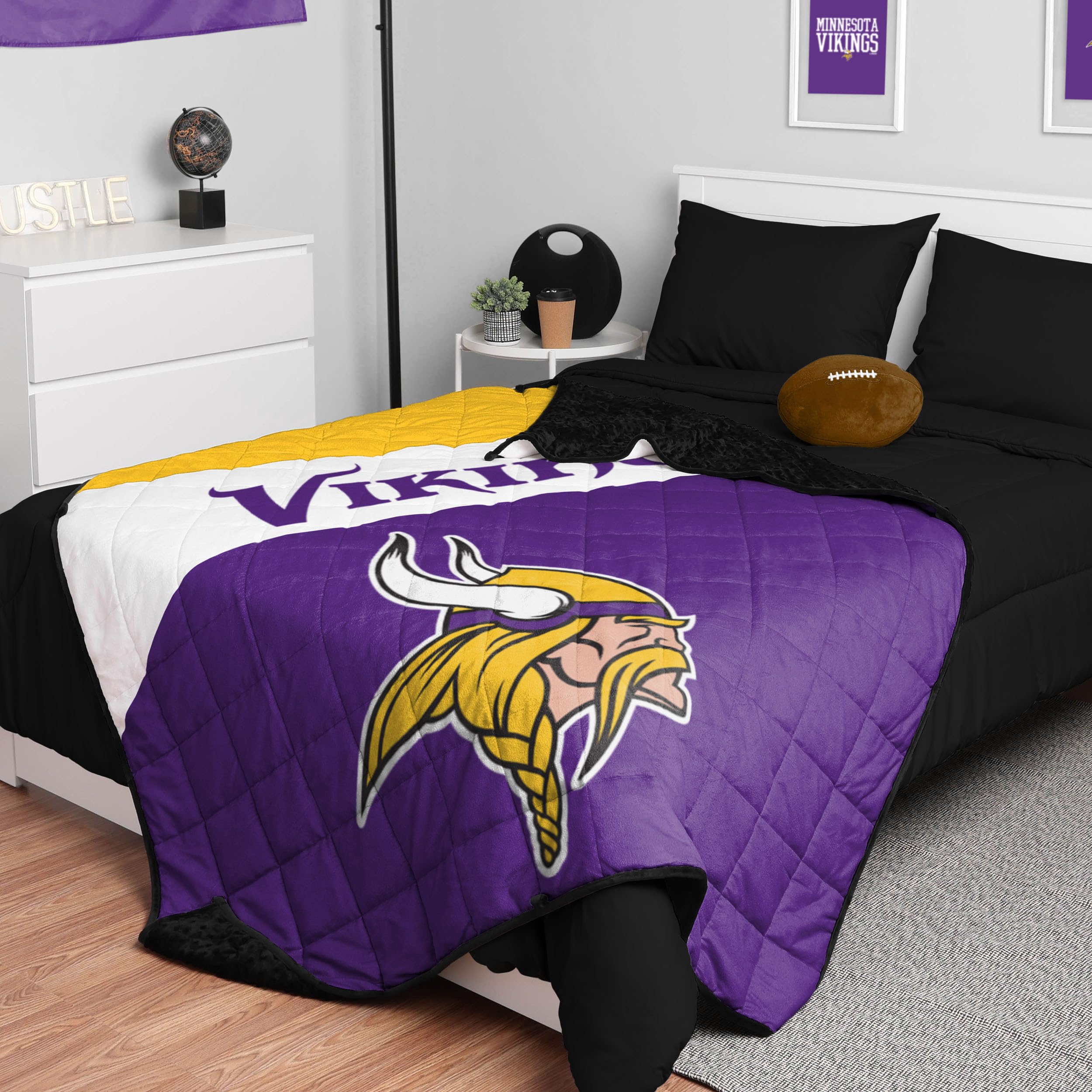 Couverture lestée Vikings du Minnesota contre les nuits agitées