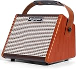 Leo Jaymz 15W Portable Guitar Amplifier with BT Connection, Rechargeable Battery, Tone Control, Headphone Jack, and Versatile Sound Customization for Practice and Performance