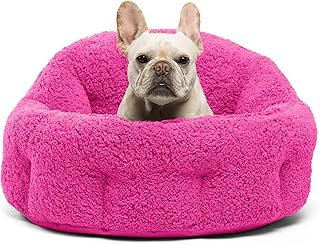 pink dog beds for large dogs