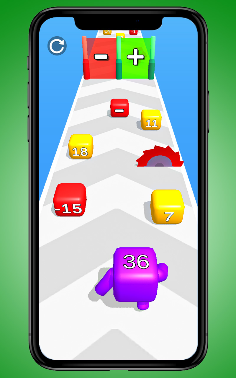 Level Up Number Master! 2048 Number Merge Run Race 3D Numbers Count
