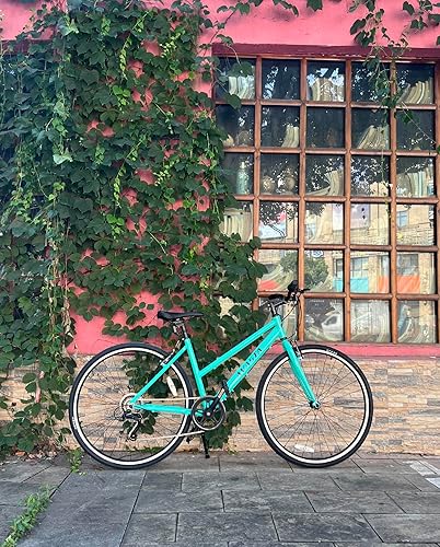 Miniatura 8 de AVASTA Bicicleta de carretera para mujer, ligera, paso a través de 700C, aleación de aluminio de 17 pulgadas, marco de ciudad, comodidad para mujer,