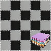 Vista 15 de qqpp Alfombrillas de Espuma EVA de Goma con 18 Piezas Entrelazadas tipo Rompecabezas - Alfombra de Juego para Bebé para Jugar Alfombrilla de Blanco