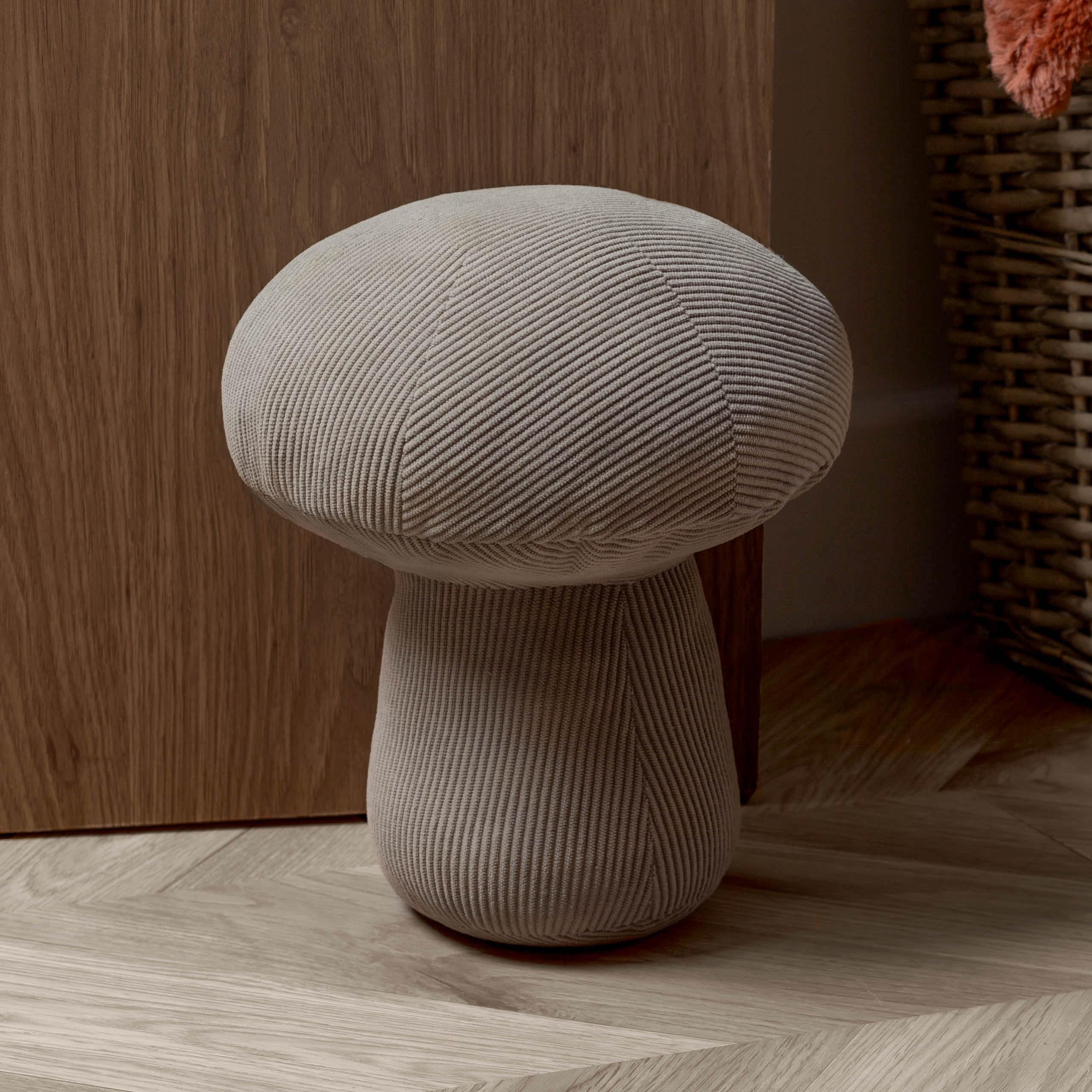 Wylder Door Stop Mushroom Corduroy Taupe