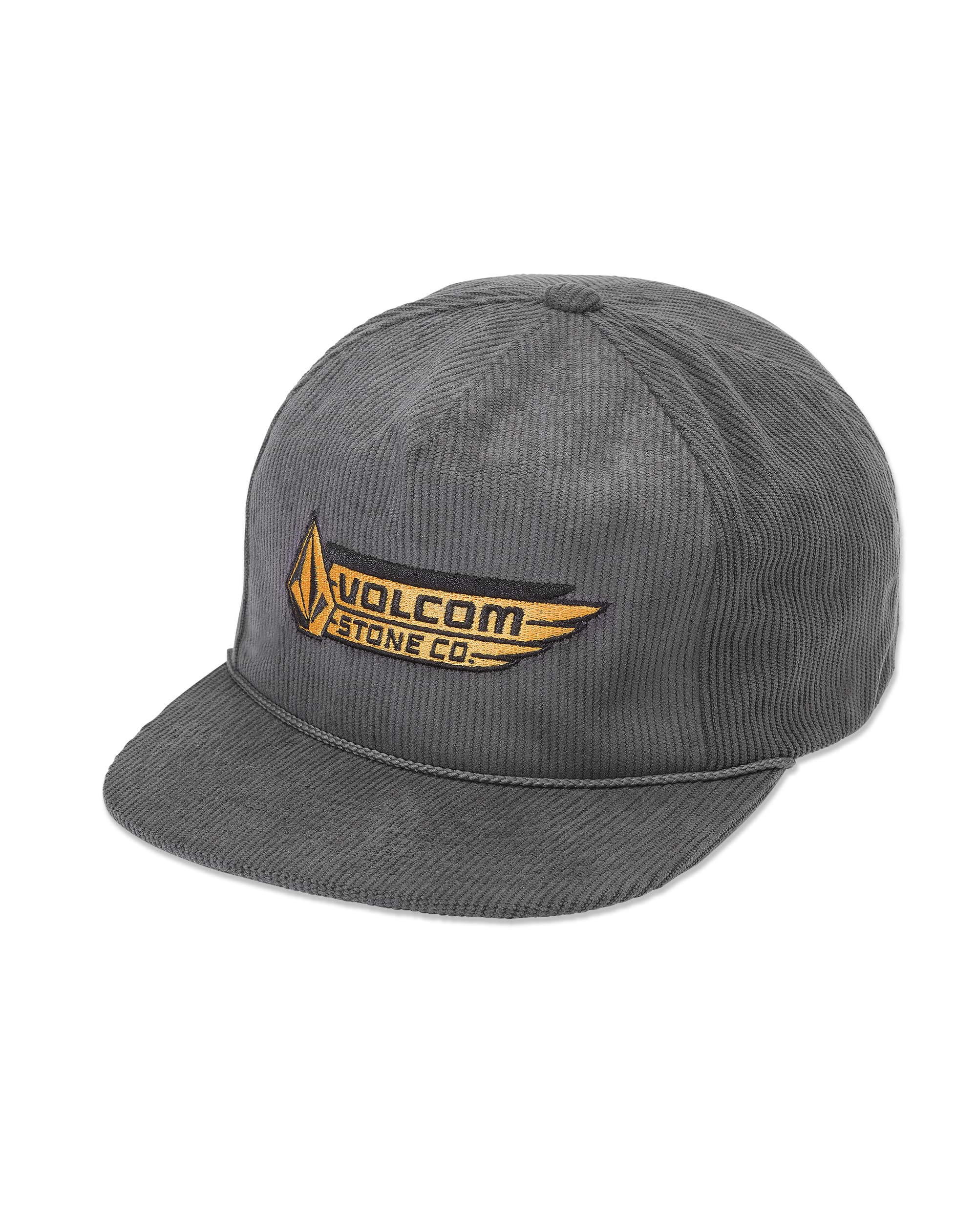Volcom Men's Snapback Hat– 6-Panel Twill Flat Brim Cap Adjustable Snap Closure