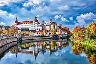 Neuburg Castle Palace, Germany - 500 Piece Jigsaw Puzzle for Adults - 20.4 in. x 14.9 in. | 52 x 38 cm