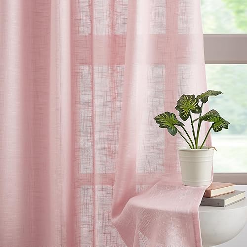 Miniatura 4 de Fmfunctex - Cortinas semi-transparentes con textura de lino