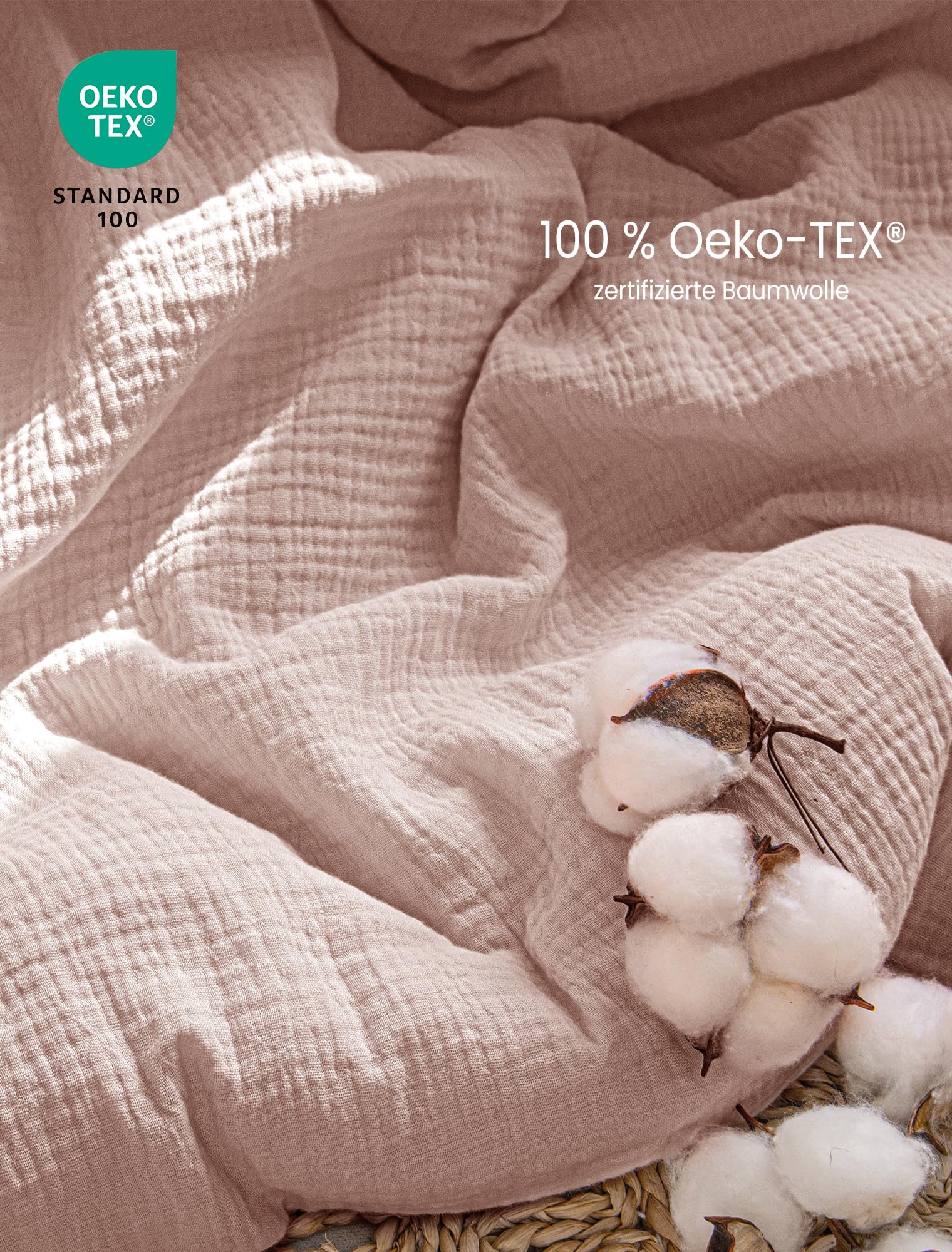 lulumoon Pościel dziecięca 135 x 200: poszwa na kołdrę 135 x 200 + poszewka na poduszkę 80 x 80 cm z bawełny Oeko-Tex Standard – lekka i wygodna pościel dla dzieci