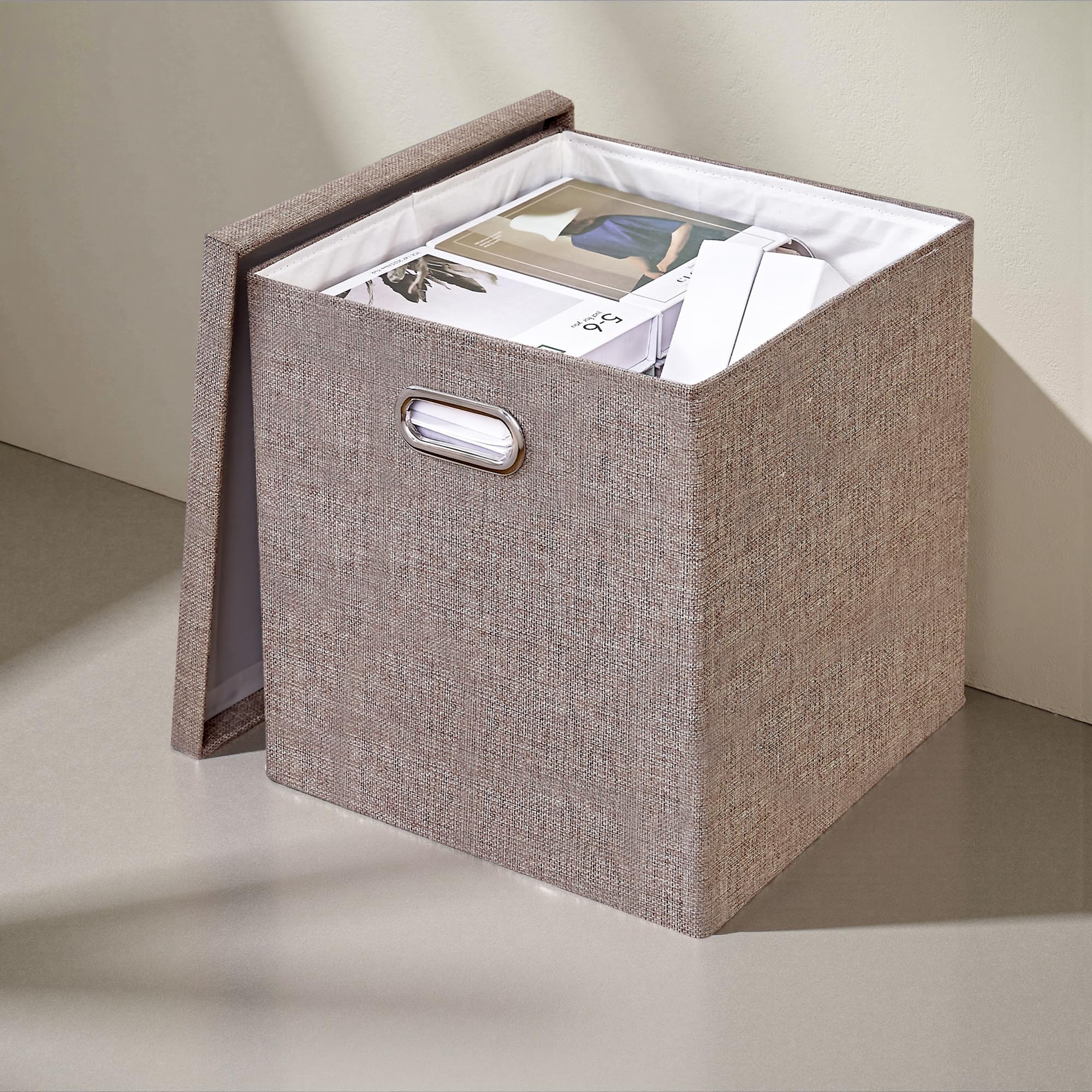 Amazon｜VECELO 収納ボックス 蓋付き カラーボックス 33×33×33cm