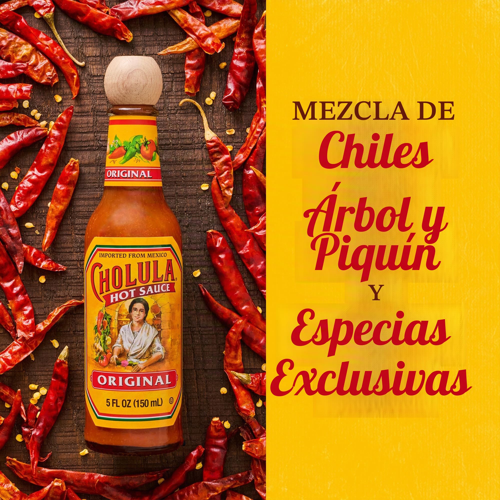 Cholula Original Hot Sauce, 150ml, Pack of 12,680197