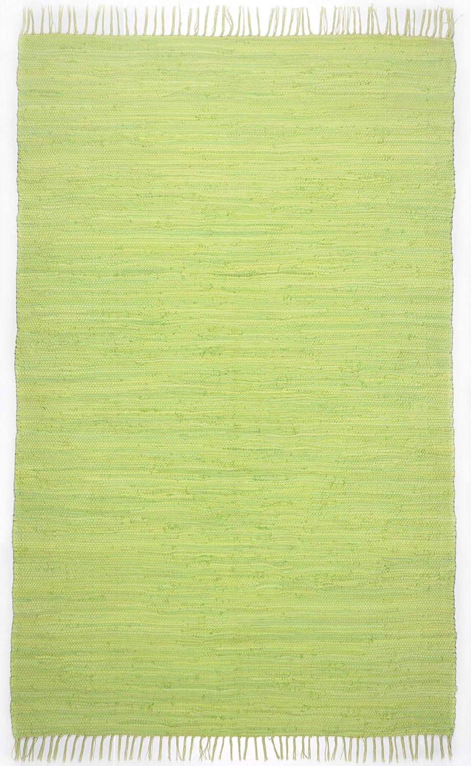 Theko Happy Cotton Rug 100% Cotton 300_Green Rectangular 70 x 140 cm, 70 x 140 cm (Rectangular)