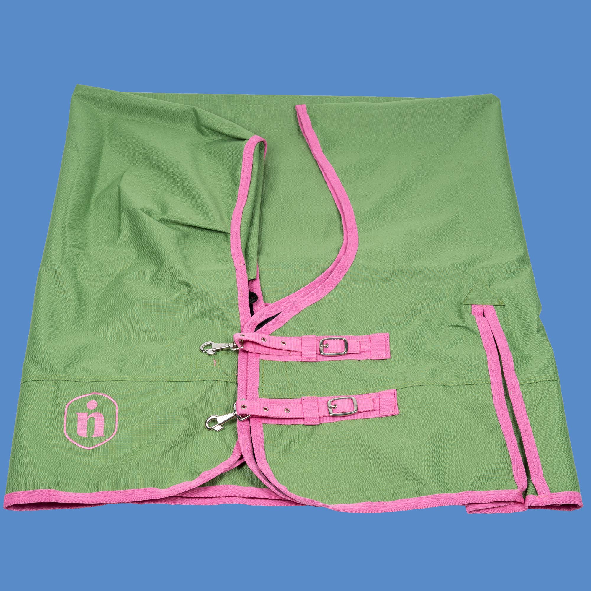 Regendecke indira pro Ripstop 1200d Wasserdicht high-Neck (145 cm, Grün 01 - Pink 01)