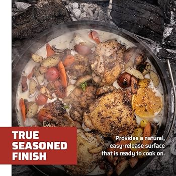 Amazon | Camp Chef デラックス12ダッチオーブン - 鋳鉄製