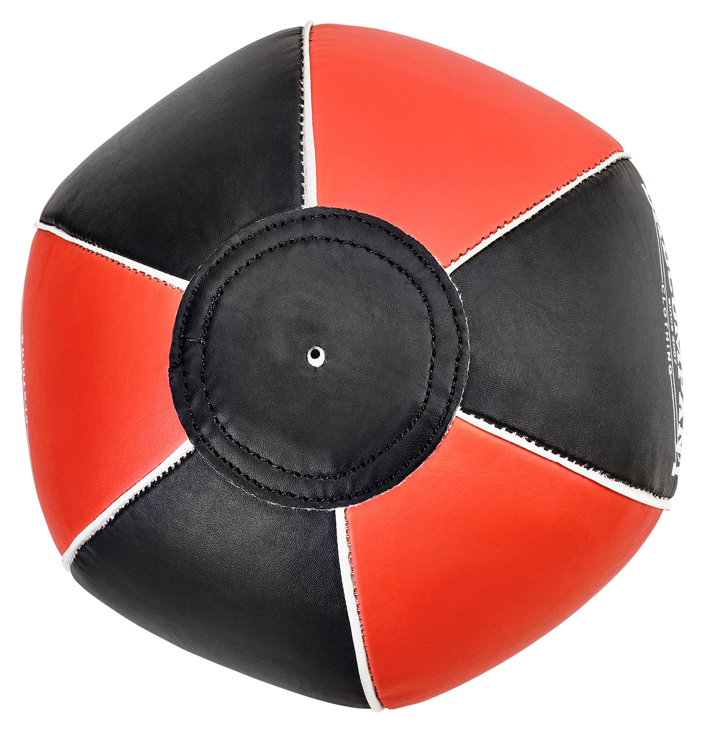 Profi PU Boxbirne medium schwarz/rot - PU Speedball im 6 Elementen Design